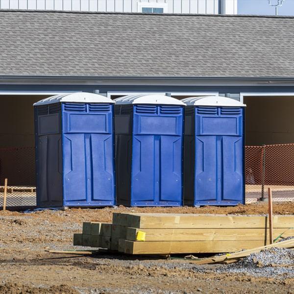 Heavy-duty construction site porta potty in Manistee, Michigan